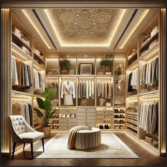 spacious wardrobes